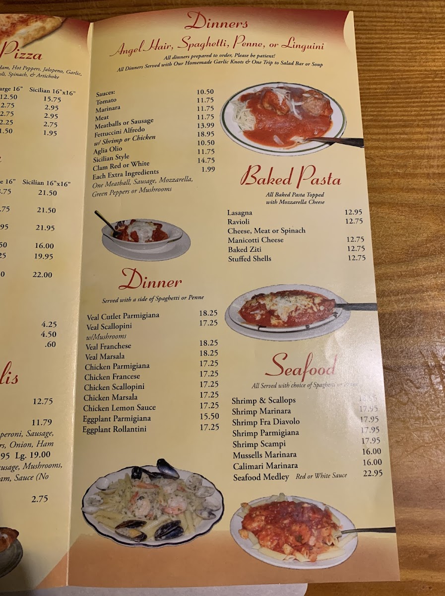 Valentino's Pizza Menu - Image 5